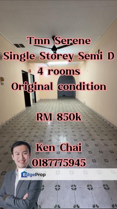 single storey semid@ taman serene for Sale @RM850,000 By KEN CHAI ...