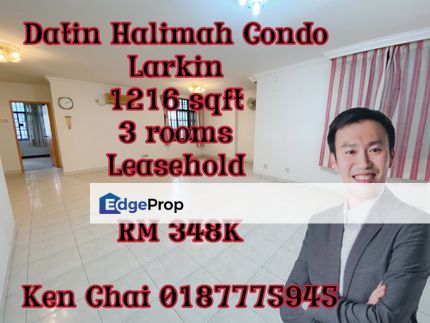 datin halimah condo@ larkin, Johor, Johor Bahru