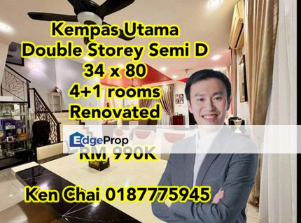 double storey semid@ kempas utama, Johor, Johor Bahru