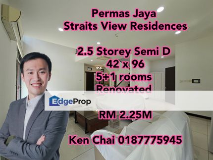 2.5 storey semid@ straits view residence, Johor, Permas Jaya/Senibong