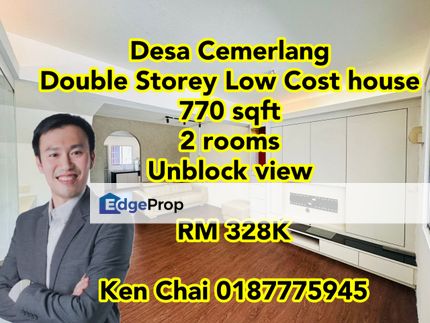 double storey low cost@ desa cemerlang, Johor, Ulu Tiram