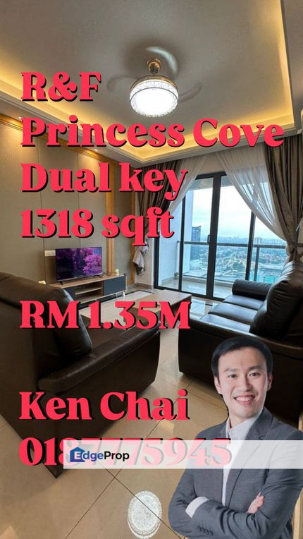 R&F Princess Cove Dual Key Good Condition , Johor, Johor Bahru