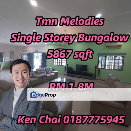 single storey bungalow@ tmn melodies, Johor, Johor Bahru