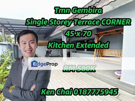 single storey terrace@ taman gembira, Johor, Johor Bahru