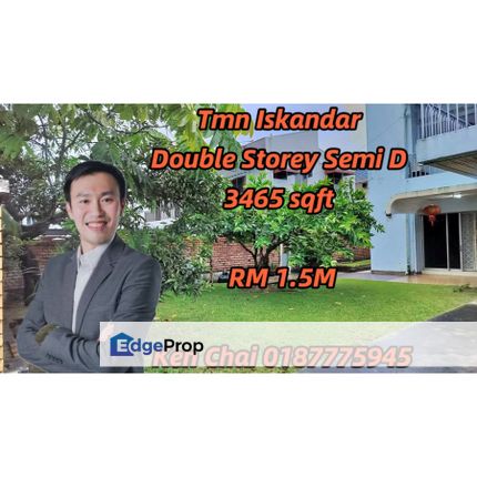 double storey semid@ taman iskandar, Johor, Johor Bahru