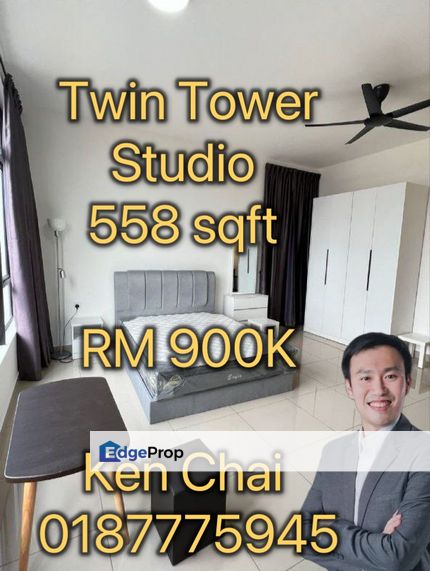 Twin Tower  Studio Good condition, Johor, Johor Bahru