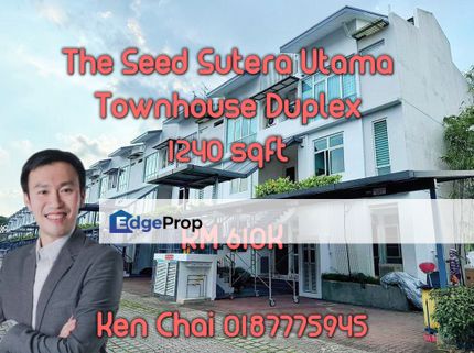 The Seed Sutera Utama Townhouse Duplex Good Condition , Johor, Skudai