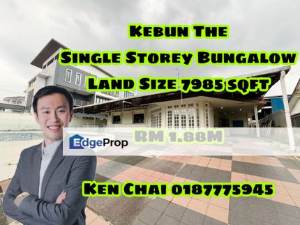 single storey bungalow@ tmn kebun teh, Johor, Johor Bahru