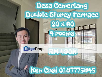 double storey terrace@ desa cemerlang jln lanjut, Johor, Ulu Tiram