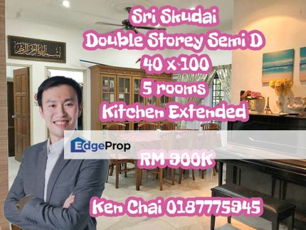 double storey semid@ tmn sri skudai, Johor, Skudai