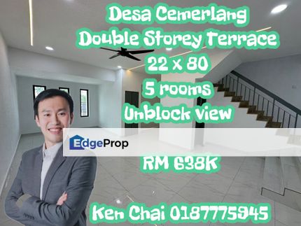 double storey terrace@ desa cemerlang, Johor, Ulu Tiram