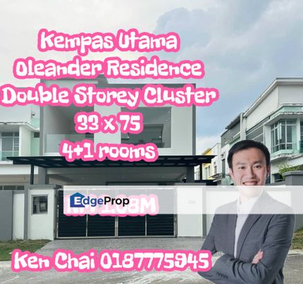 double storey cluster@ oleander residence, Johor, Johor Bahru