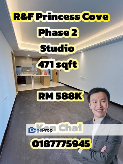 R&F Princess Cove High Floor @ Studio, Johor, Johor Bahru