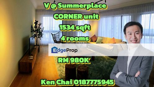 SUMMERPLACE Corner Unit and High Floor, Johor, Johor Bahru