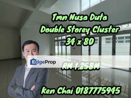 double storey cluster@ tmn nusa duta, Johor, Johor Bahru