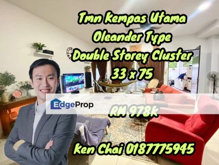 double storey cluster@ kempas utama, Johor, Johor Bahru