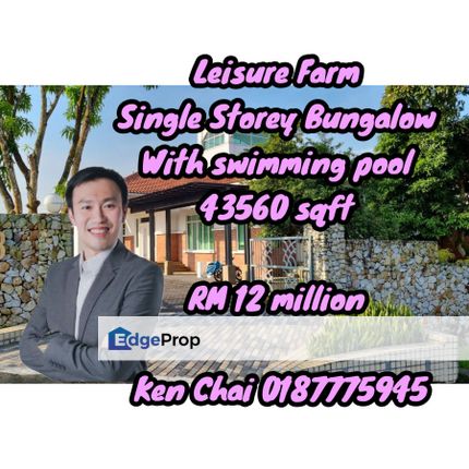 single storey bungalow@ leisure farm, Johor, Gelang Patah