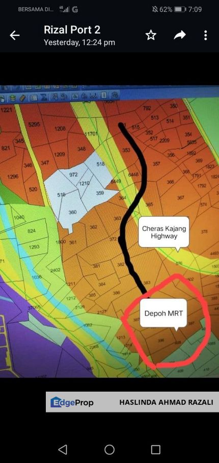 Tanah Freehold Open 2.73 Acres Next To MRT Kajang, Selangor, Kajang