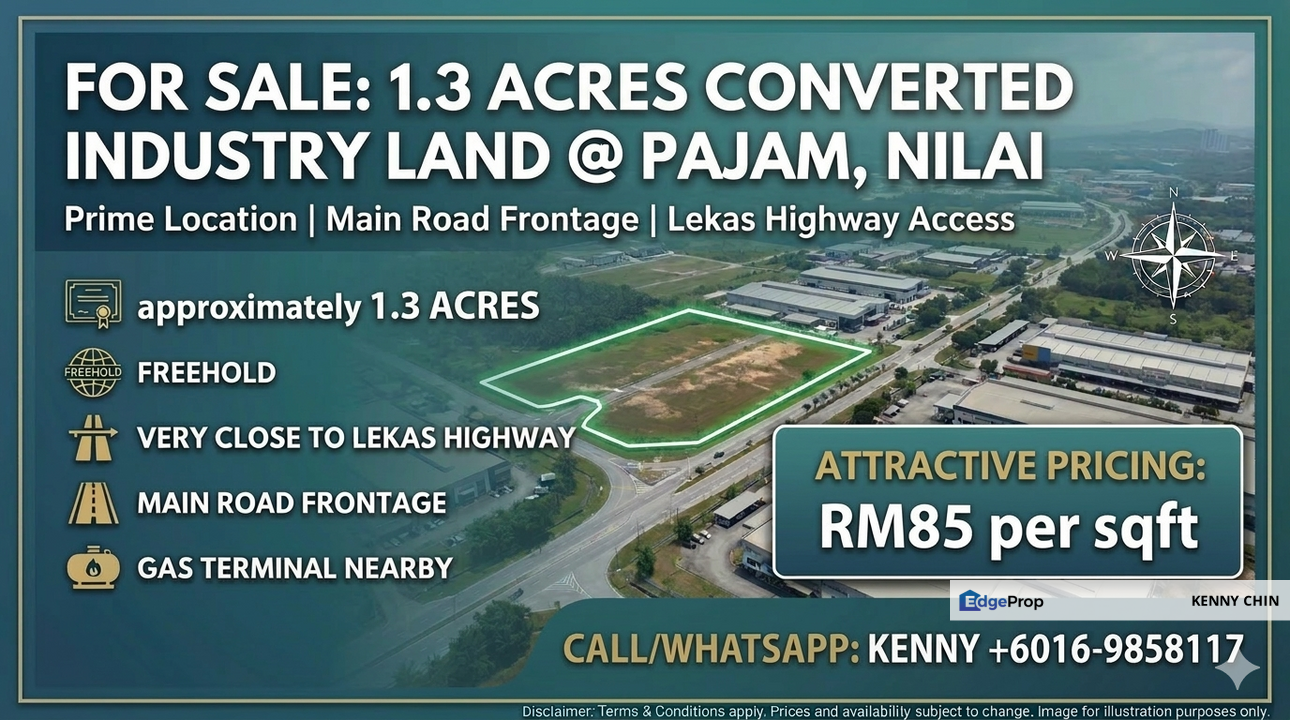 1.3 Acres Industry Land, Pajam, Nilai, Negeri Sembilan, Nilai