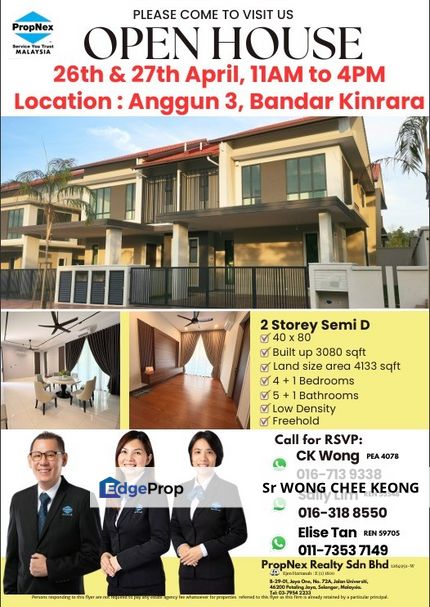 Anggun 3 Semi D House KInrara New Furnished X3, Selangor, Bandar Kinrara Puchong