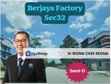 Berjaya industrial park, sek 32  shah alam Semi D Factory Warehouse x33, Selangor, Shah Alam