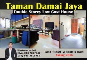 Taman Damai Jaya @ Skudai Double Storey Low Cost House for Sale @RM285 ...
