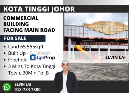 Kota Tinggi Commercial Building Facing Main Road For Sale, Johor, Kota Tinggi