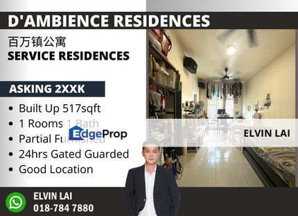 D'Ambience Residences @ Permas Ground Floor 1 Room Unit Can Full Loan, Johor, Permas Jaya/Senibong