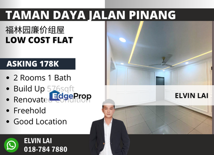 Taman Daya Jalan Nibong Low Cost Flat Fully Renovated Unit, Johor, Johor Bahru