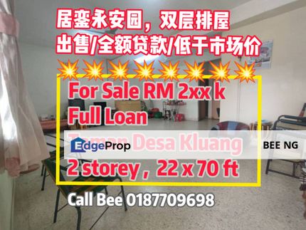 Taman Desa Kluang 2 Storey Full Loan Cash Out , Johor, Kluang