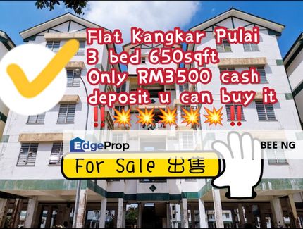 Pangsapuri Kenari Kangkar Pulai Full Loan Murah , Johor, Kangkar Pulai