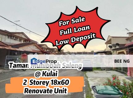 Taman Muhibbah Saleng Kulai 2 storey cheapest pric, Johor, Kulai