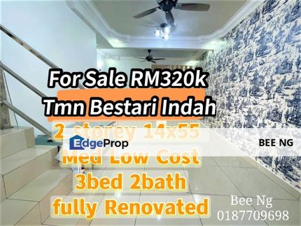 Taman Bestari Indah Ulu Tiram 2 Storey Med Cost Fully Renovated Full Loan, Johor, Ulu Tiram