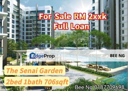 The Senai Garden Senai 2 bed lowest full loan Best Value , Johor, Senai