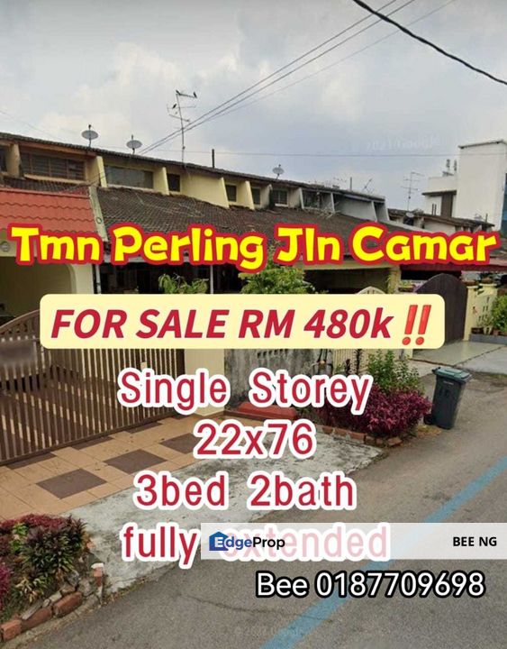 Taman Perling Jalan Camar Singl Storey 22x76 Fully Extented for Sale ...