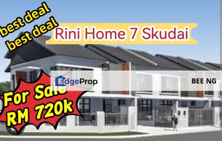 Rini Home 7 Taman Mutiara Rini Skudai 2 Storey 22x70 Limited Unit  , Johor, Skudai