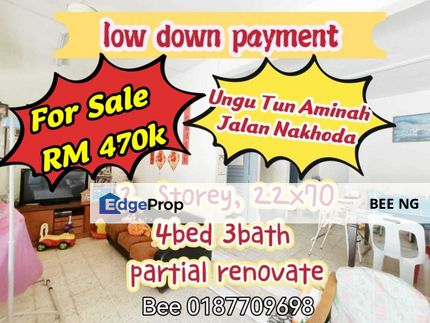 Taman Ungku Tun Aminah Skudai Jalan Nakhoda 2 Storey Full Loan Cheapest, Johor, Skudai