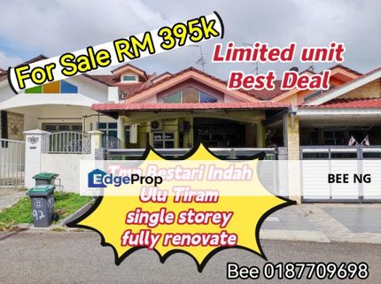 Taman Bestari Indah Ulu Tiram Single Storey Fully Renovate Limited Unit , Johor, Ulu Tiram