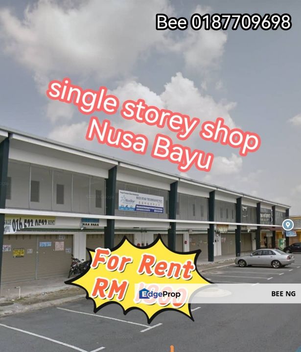 Nusa Bayu Single Storey shop lot biggest high ceiling design for Rental ...