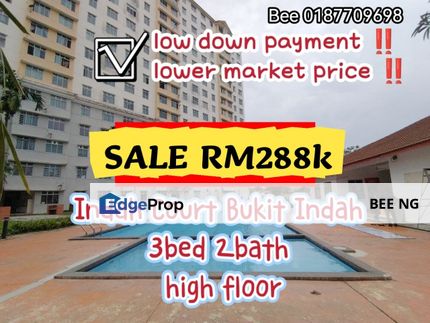 Indah Court Aapartment @ Bukit Indah Hot Location Best Deal Full Loan , Johor, Bukit Indah