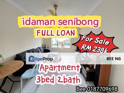 Idaman Senibong Apartment Renovated Full Loan Low Down Payment , Johor, Permas Jaya/Senibong