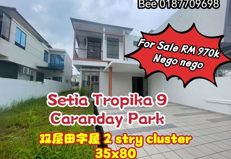 Setai Tropika 9 @ Caranday Park 2 Storey Cluster Lowest Price 