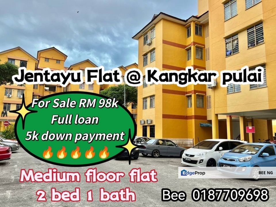 Kangkar Pulai Jentayu Flat medium floor full loan low down payment   , Johor, Kangkar Pulai