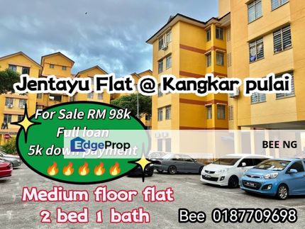 Kangkar Pulai Jentayu Flat medium floor full loan low down payment   , Johor, Kangkar Pulai