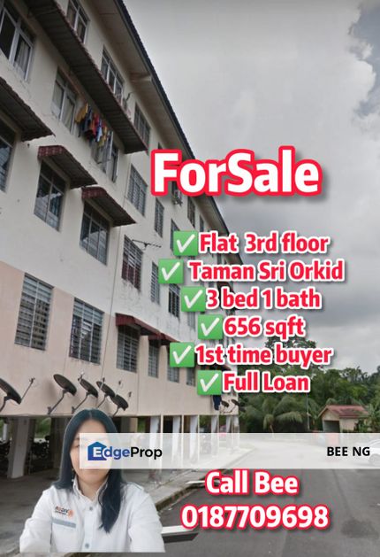 Seri Orkid skudai Flat good condition full loan, Johor, Johor Bahru