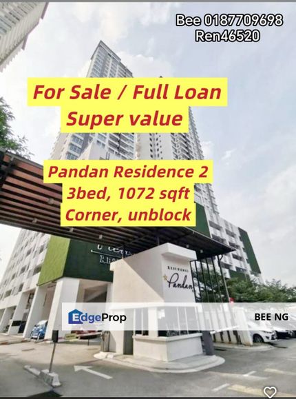 Pandan Residence 2 @ JB Town 3bed Below Market Price Full Loan , Johor, Johor Bahru