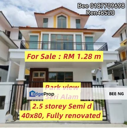 Park View @ Bandar Baru Seri Alam 2.5 storey Semi d Fully renovated , Johor, Masai