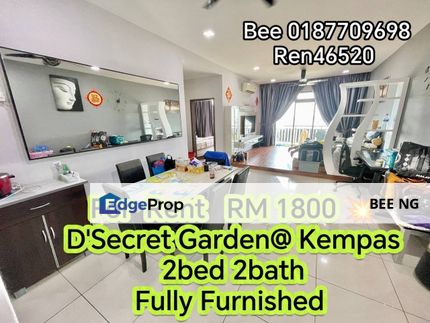 D'Secret Garden @ Kempas 2bed fully furnished AAA condition , Johor, Johor Bahru