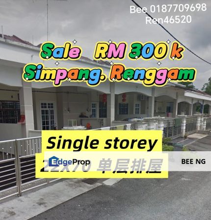 Simpang Rengam Taman Era Single Storey 22x70 - house for sale, Johor, Simpang Renggam