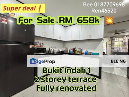 Bukit Indah 1 Fully Renovate 2 storey terrace super deal , Johor, Johor Bahru